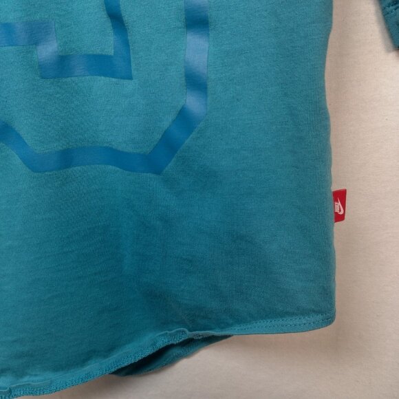 Nike Just Do It Shirt Women S Blue 1995 Rerto Sports Jersey Athletic Blokecore - Picture 6 of 9